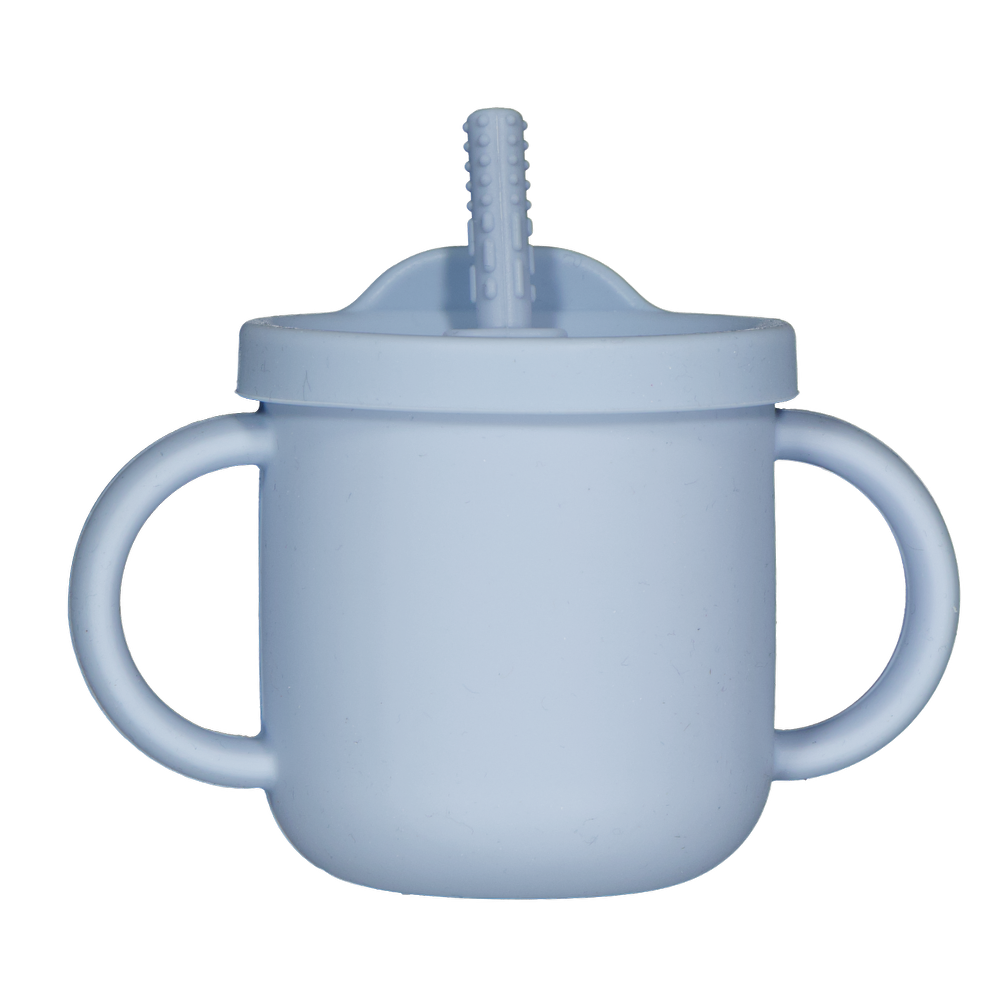 Drinkbeker met rietje - Blauw | Zeeman