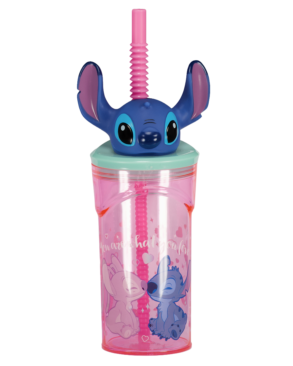 Drinkbeker met rietje - Blauw | Lilo & Stitch