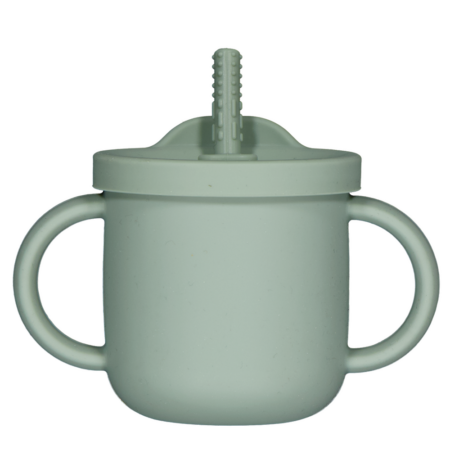 Drinkbeker met rietje - Groen | Zeeman