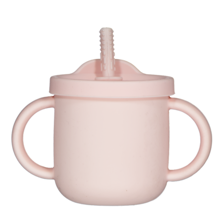 Drinkbeker met rietje - Roze | Zeeman