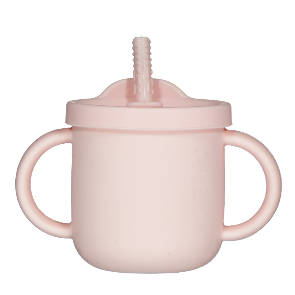 Drinkbeker met rietje - Roze | Zeeman