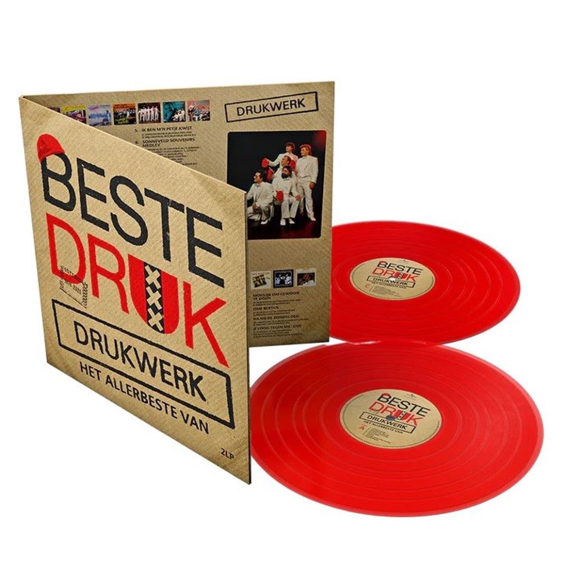 Drukwerk - Beste Druk (Rood Vinyl) 2 (LP) | Fiftiesstore