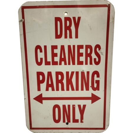 Dry Cleaners Parking Only Metalen Straatbord - Origineel - 46 x 31 cm | The Dutch Pickers
