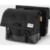Dubbele Fietstas 55 liter recycled Zwart Grijs | URBAN PROOF