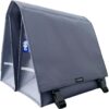 Dubbele Fietstas XL PVC 46L matt grijs | Clarijs