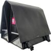 Dubbele Fietstas XL PVC 46L met uitsparing zwart | Clarijs
