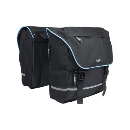 Dubbele Sportieve Fietstas SPRTV Zwart/Blauw | Beck