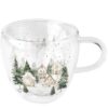 Dubbelwandig glas Snowy houses 200ml | Ambiente