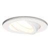Dublin LED inbouwspot - 4 Watt 345 Lumen - 4000K Neutraal wit - GU10 - Dimbaar - Rond - Kantelbaar - IP20 waterdicht - Wit | HOFTRONIC