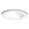 Dublin LED inbouwspot - 4 Watt 345 Lumen - 6500K Daglicht wit - GU10 - Dimbaar - Rond - Kantelbaar - IP20 waterdicht - Wit | HOFTRONIC