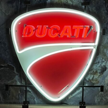 Ducati Logo Neon Verlichting 60 x 66 cm - Rood