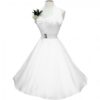 Duchess Dress Satin White-42 (NL)/ 16 (UK) | 26% korting | Fiftiesstore