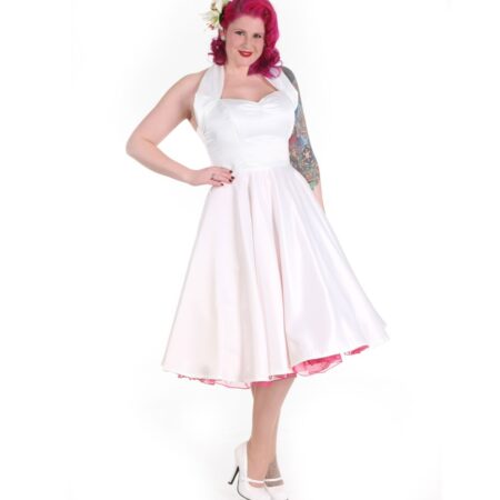 Duchess Satin Dress Ivory-44 (NL)/ 16 (UK) | 35% korting | Vivien of Holloway