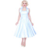 Duchess Satin Dress Pale Blue-36 (NL) / 10 (UK) | 47% korting | Vivien of Holloway