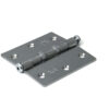 Dulimex Kogellagerscharnier rechte hoeken 76x76mm RVS geborsteld tot 40 kilo | Dulimex