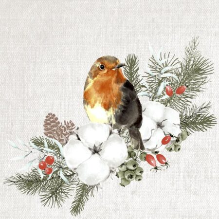 Duni Servetten Robin Forest 24x24cm | Duni