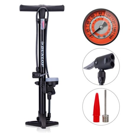 Dunlop Fietspomp met drukmeter | Dunlop