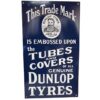 Dunlop Tyres Emaille Bord - 60 x 34cm | Fiftiesstore
