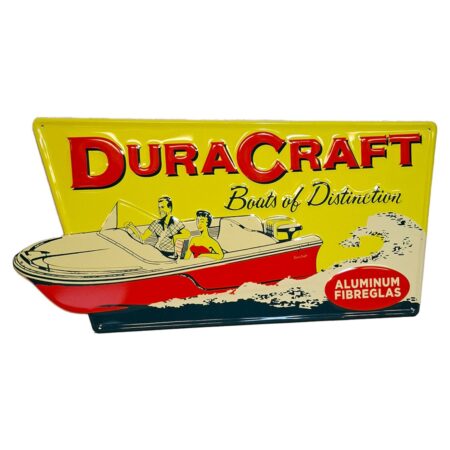Duracraft Metalen Bord Met Relief - 58 x 28cm | Fiftiesstore