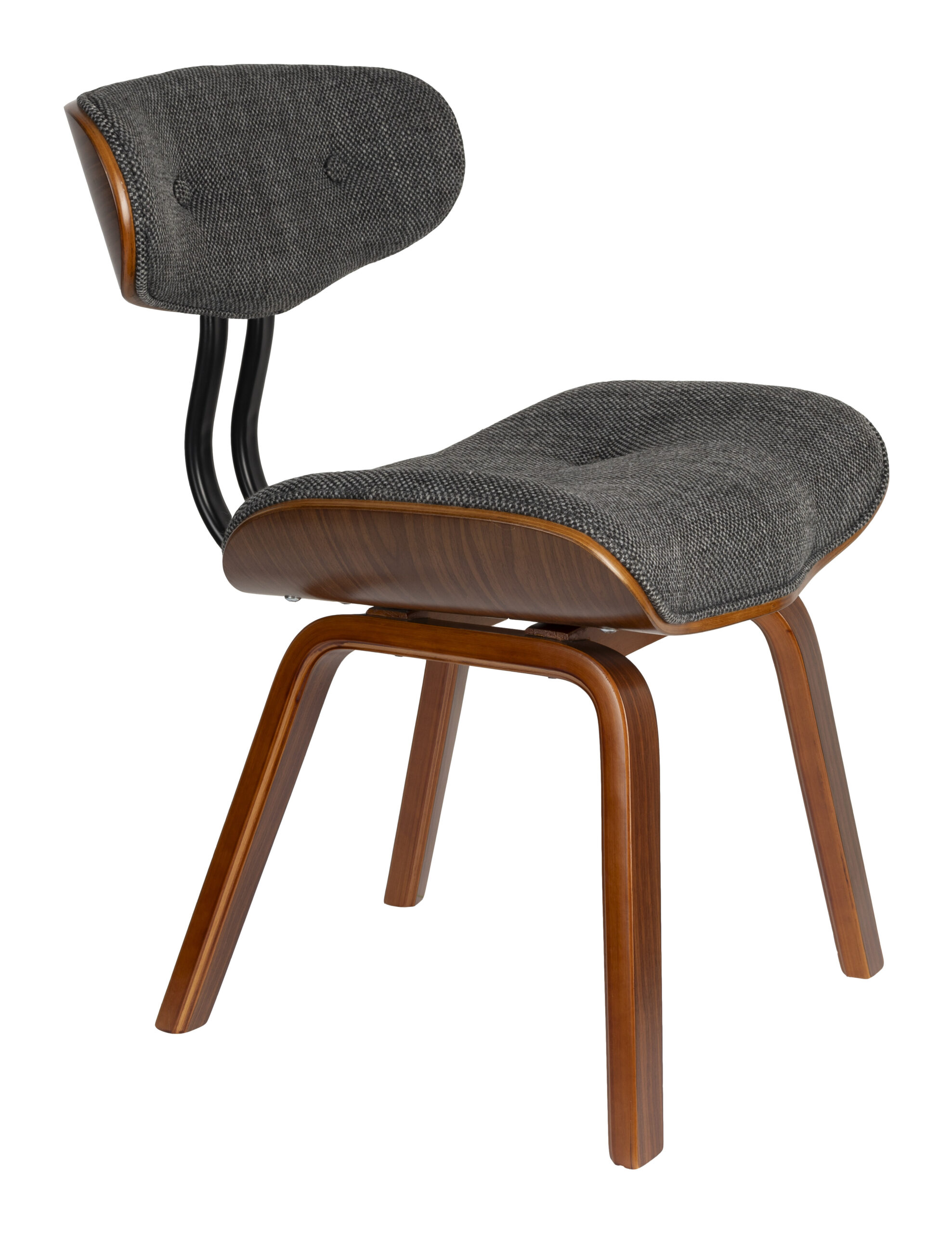 Dutchbone Eetkamerstoel 'Blackwood' kleur Grijs | Dutchbone
