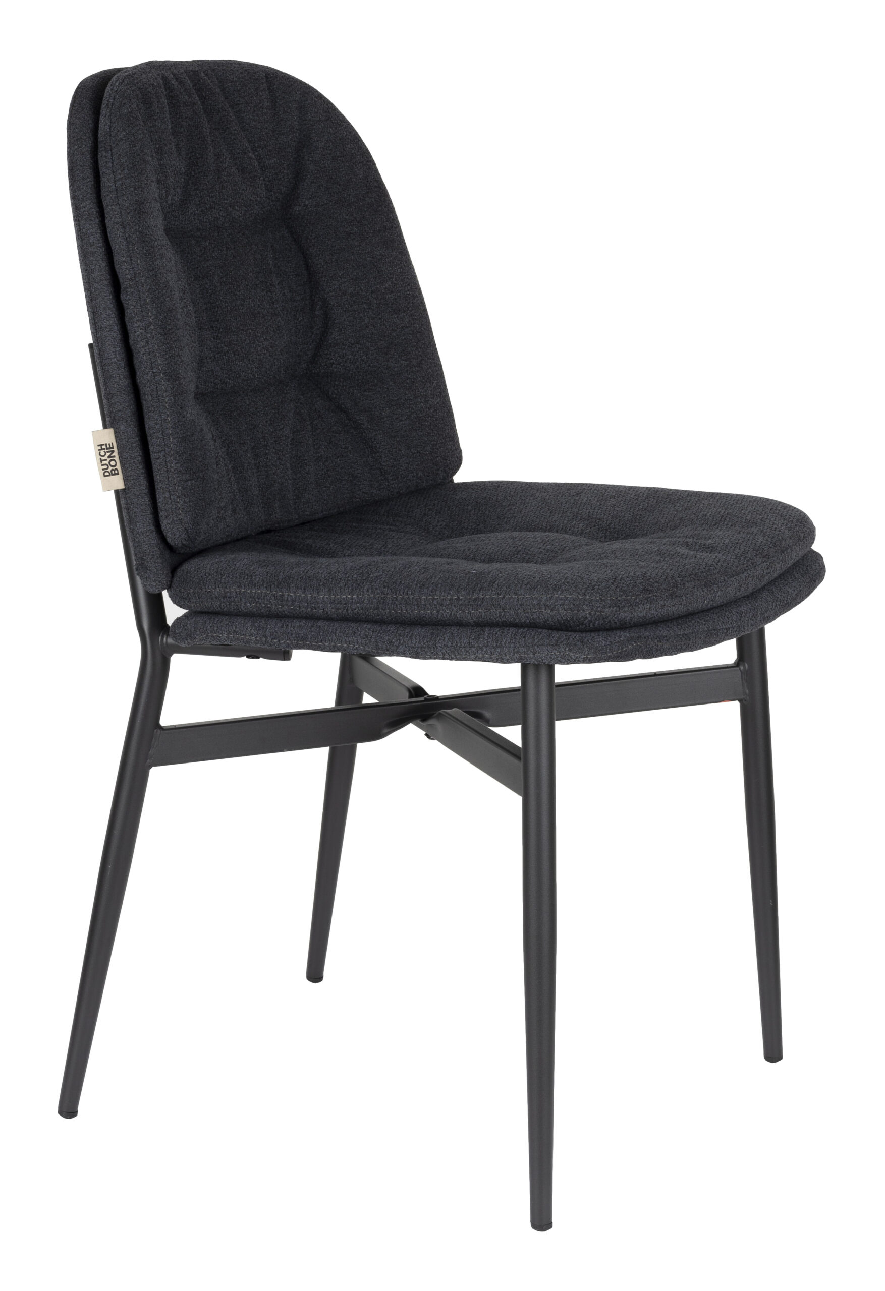 Dutchbone Eetkamerstoel 'Jade' kleur Donkerblauw | Dutchbone