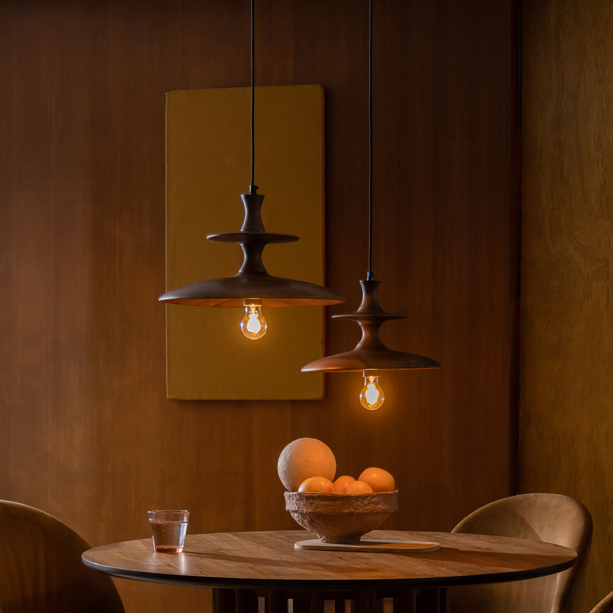 Dutchbone Hanglamp 'Cath' Mangohout