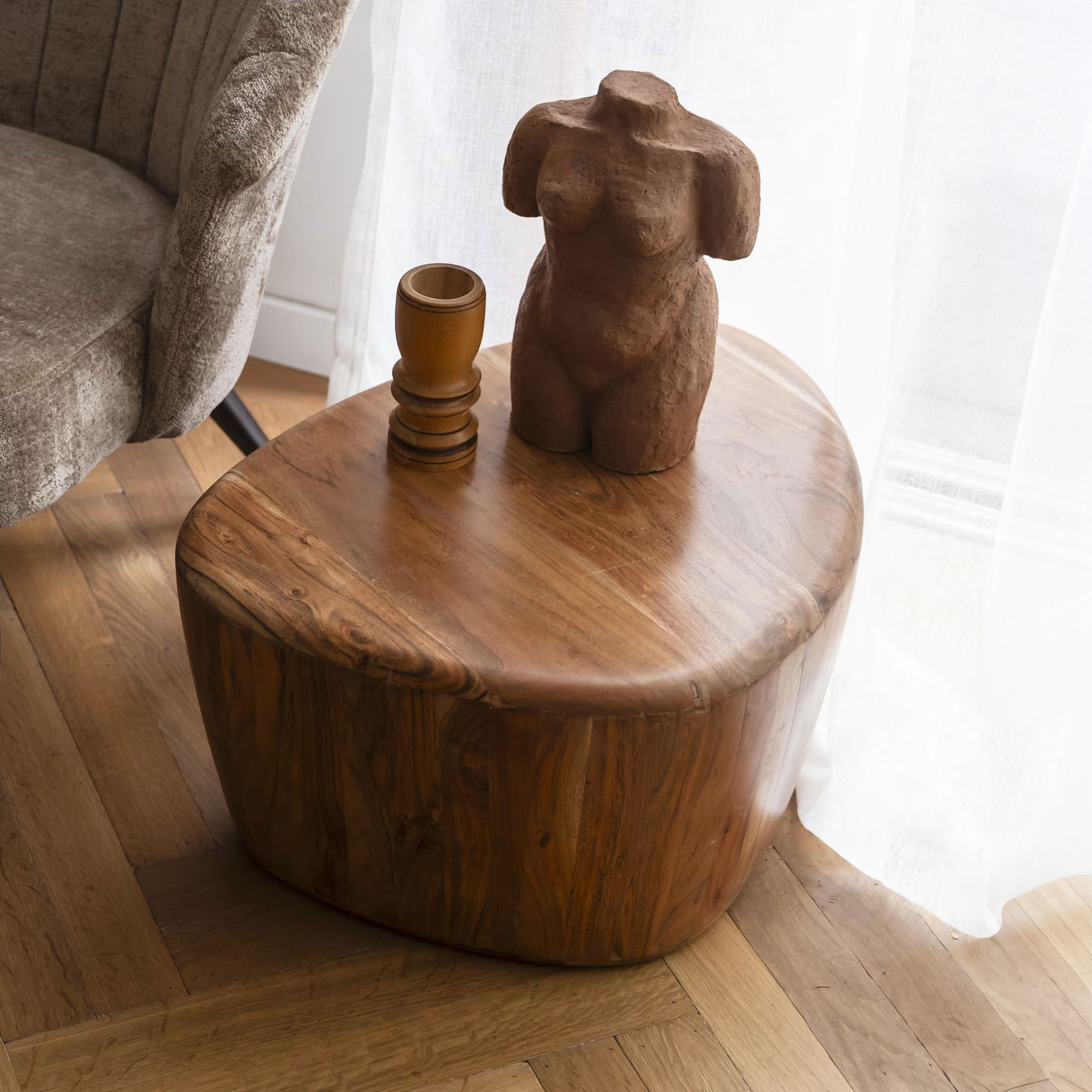 Dutchbone Organische Salontafel 'Ayla' Acaciahout