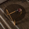 Dutchbone Ronde Salontafel 'Naia' Eikenhout en glas
