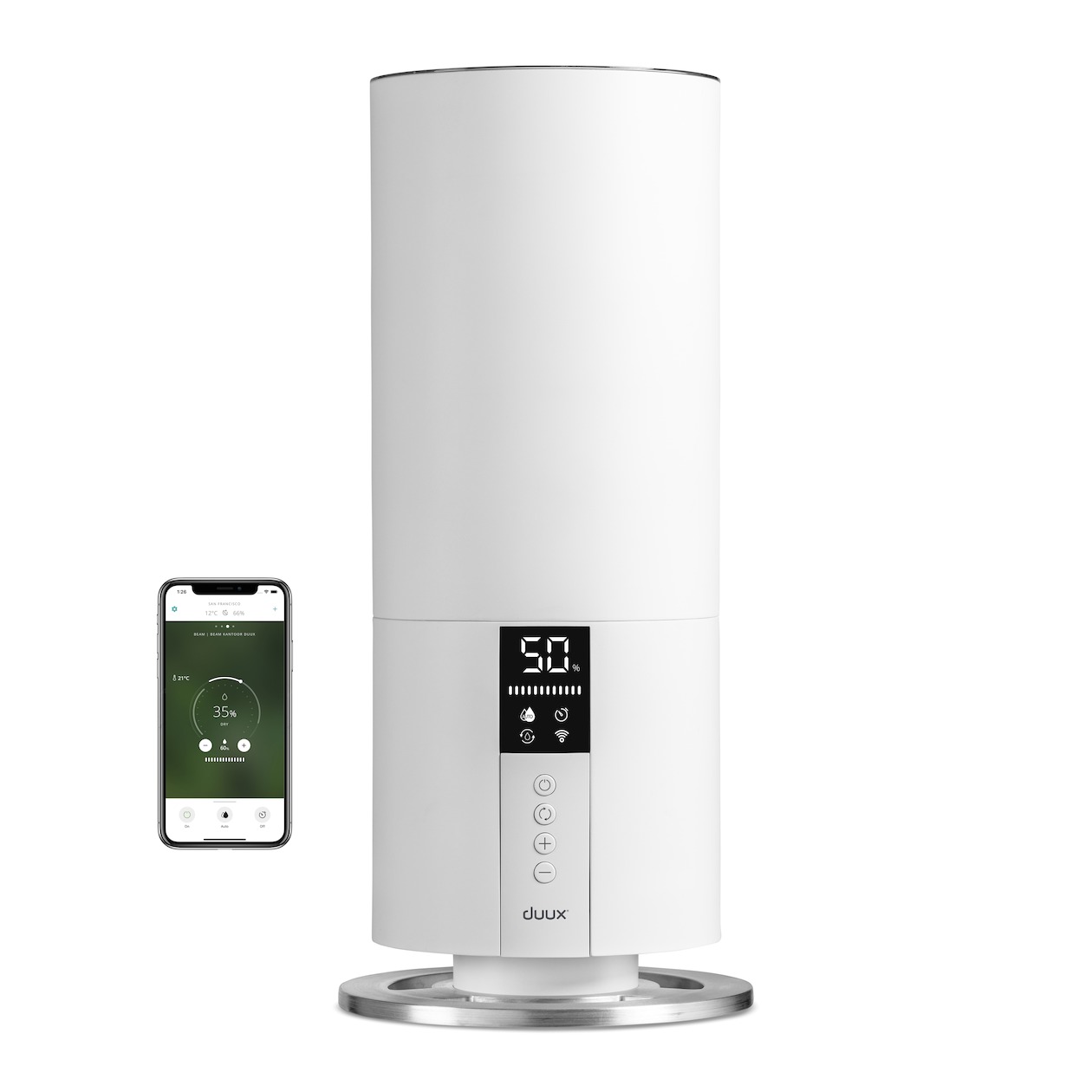 Duux Beam Mini Smart Ultrasonic Humidifier (Gen 2) Luchtbevochtiger Wit | Duux