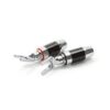 Dynavox Kabelschoen plug vork carbon rhodium verguld rood/zwart | Audio Dynavox