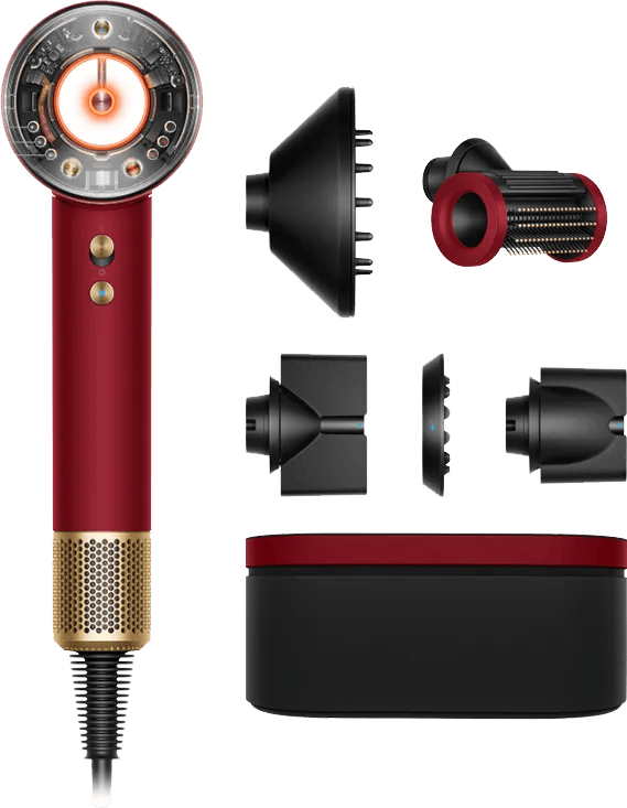 Dyson Supersonic Nural Straight + Wavy Red Velvet