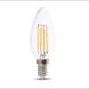 E14 LED Lamp - 4 Watt 400 Lumen - 3000K Warm wit - Vervangt 35 Watt - E14 fitting - Kaarslamp - Kleine fitting | V-TAC
