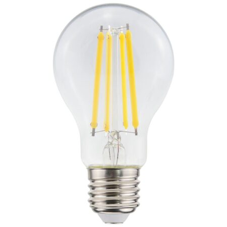 E27 LED Filament Lamp A60 - Dimbaar - Energielabel A - 4 Watt - 840 Lumen - 2700K Warm Wit - Transparant glas | HOFTRONIC