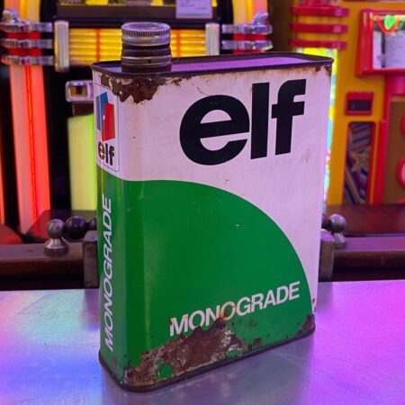 ELF Monograde Vintage Motor Olieblik - Origineel | The Dutch Pickers