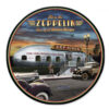 Eat in the Zeppelin 'Zep Diner' Zwaar Metalen Bord XL | Fiftiesstore