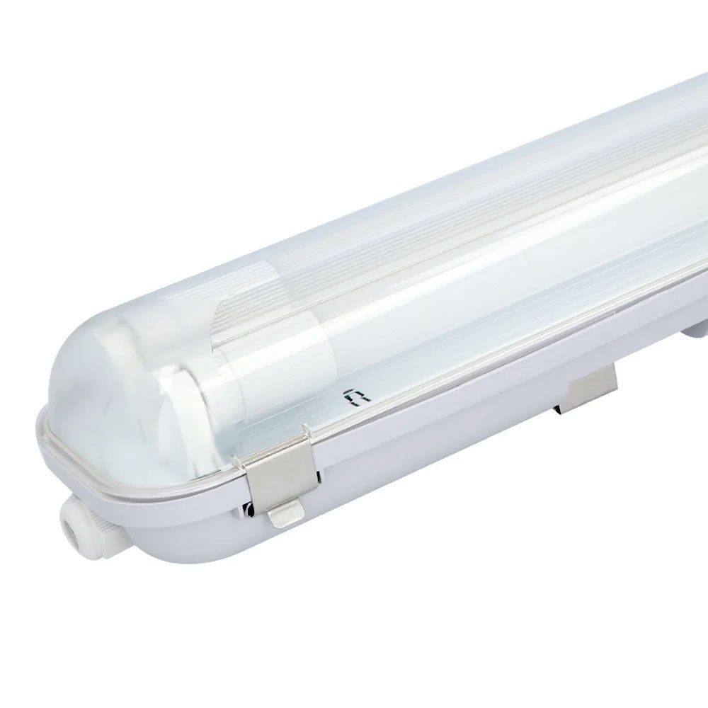 Ecoseries - LED TL armatuur 120cm dubbel IP65 - 4000K - 36 Watt 6300 lumen (175lm/W) - Flikkervrij koppelbaar - T8 G13 fitting - Incl. 2x LED TL buis | HOFTRONIC