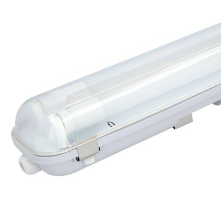 Ecoseries - LED TL armatuur 150cm dubbel IP65 - 4000K - 48W 8400 lumen (175lm/W) - Flikkervrij koppelbaar - T8 G13 fitting - Incl. 2x LED TL buis | HOFTRONIC