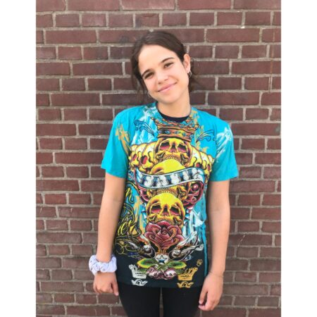 Ed Hardy Faith Blue Shirt -L | 50% korting | Fiftiesstore