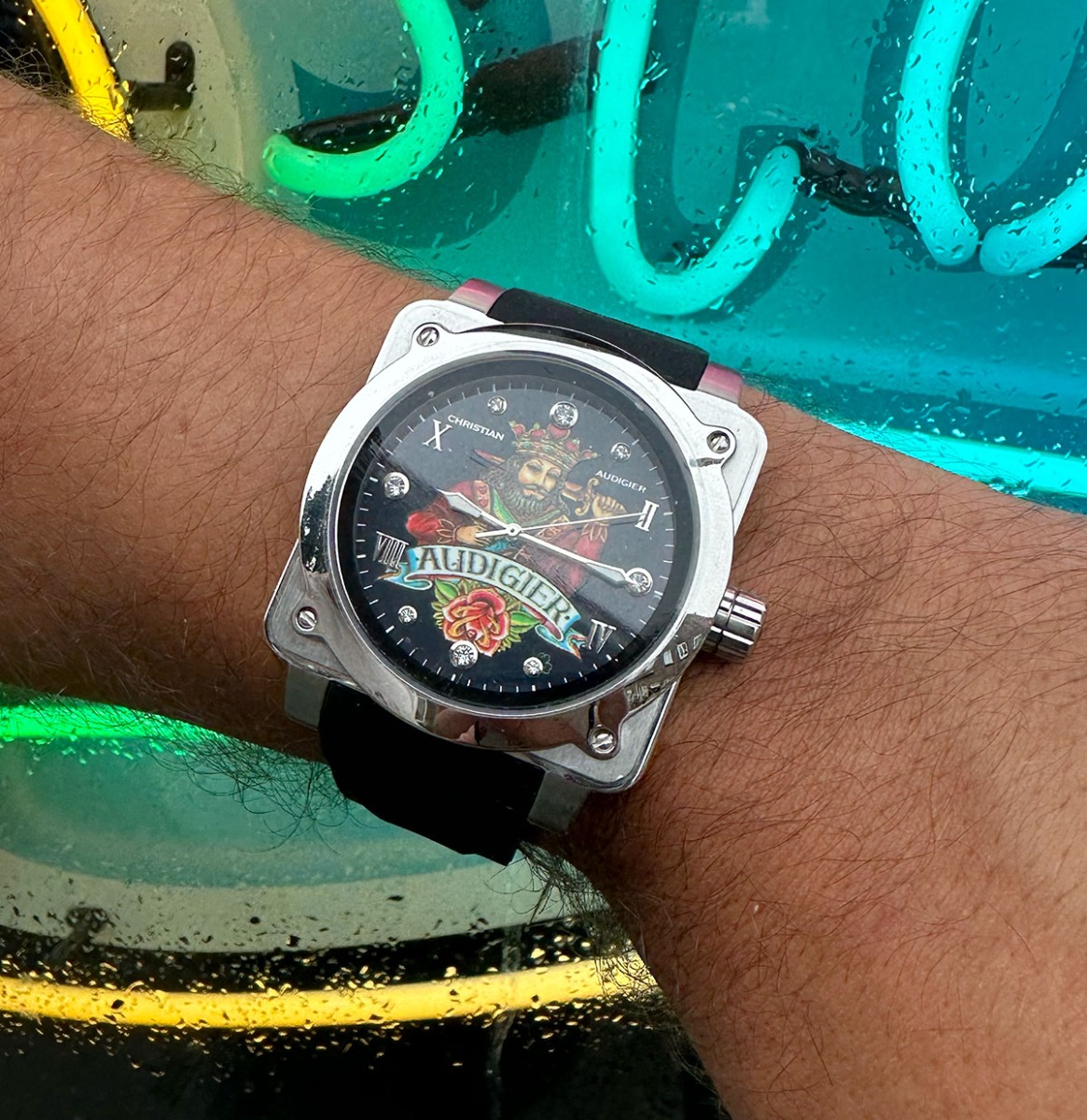 Ed Hardy Heren Horloge Koning Audigier | 66% korting | Ed Hardy - Christian Audigier