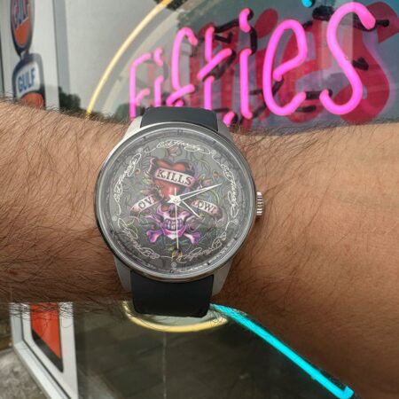 Ed Hardy Heren Horloge Love Kills Slowly Grijs Rubber | 50% korting | Ed Hardy - Christian Audigier