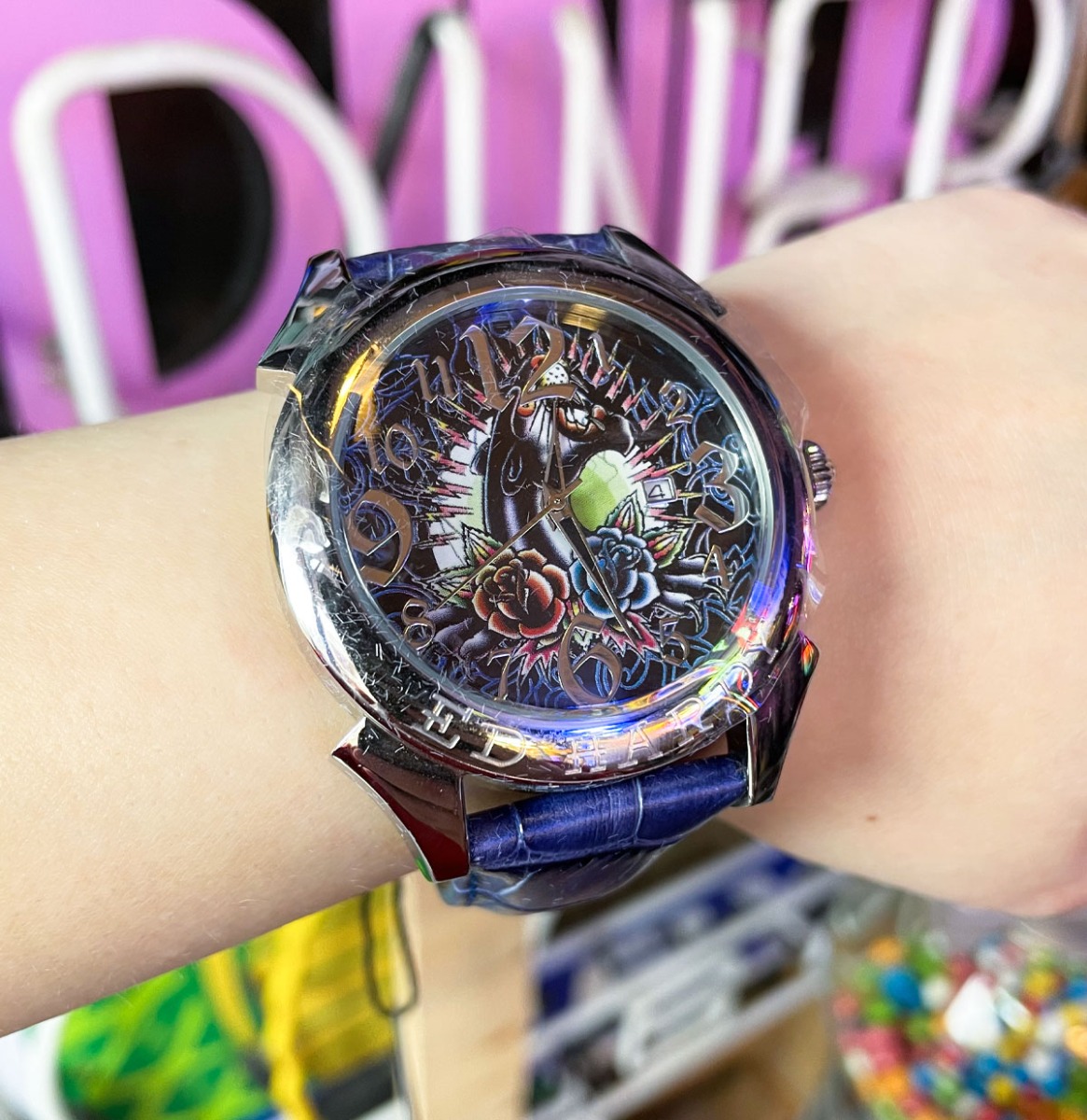 Ed Hardy Horloge Old School Zwarte Panter | 50% korting | Ed Hardy - Christian Audigier