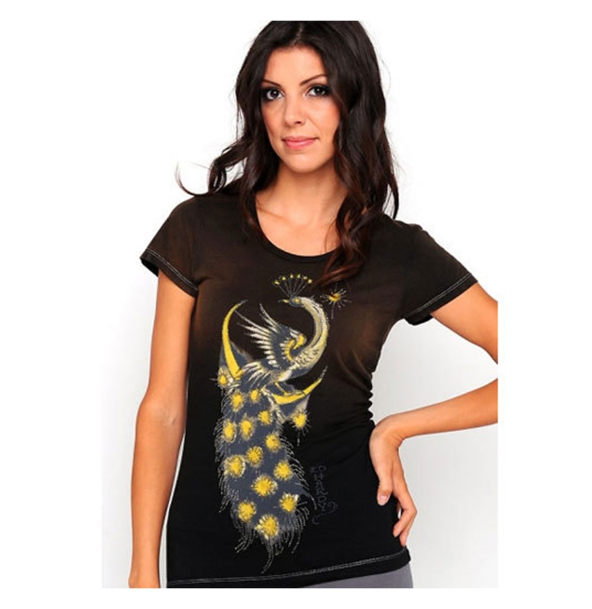 Ed Hardy Moonlight Peacock Women T-shirt-M | 49% korting | Ed Hardy - Christian Audigier
