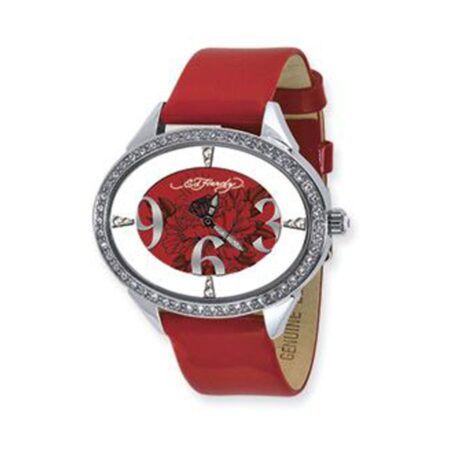 Ed Hardy Rood Horloge | 50% korting | Ed Hardy - Christian Audigier
