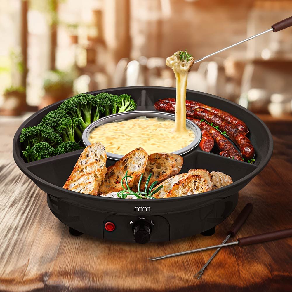 Elektrische Fondueset - 260 ml - Inclusief 2 Vorken | MIKAMAX