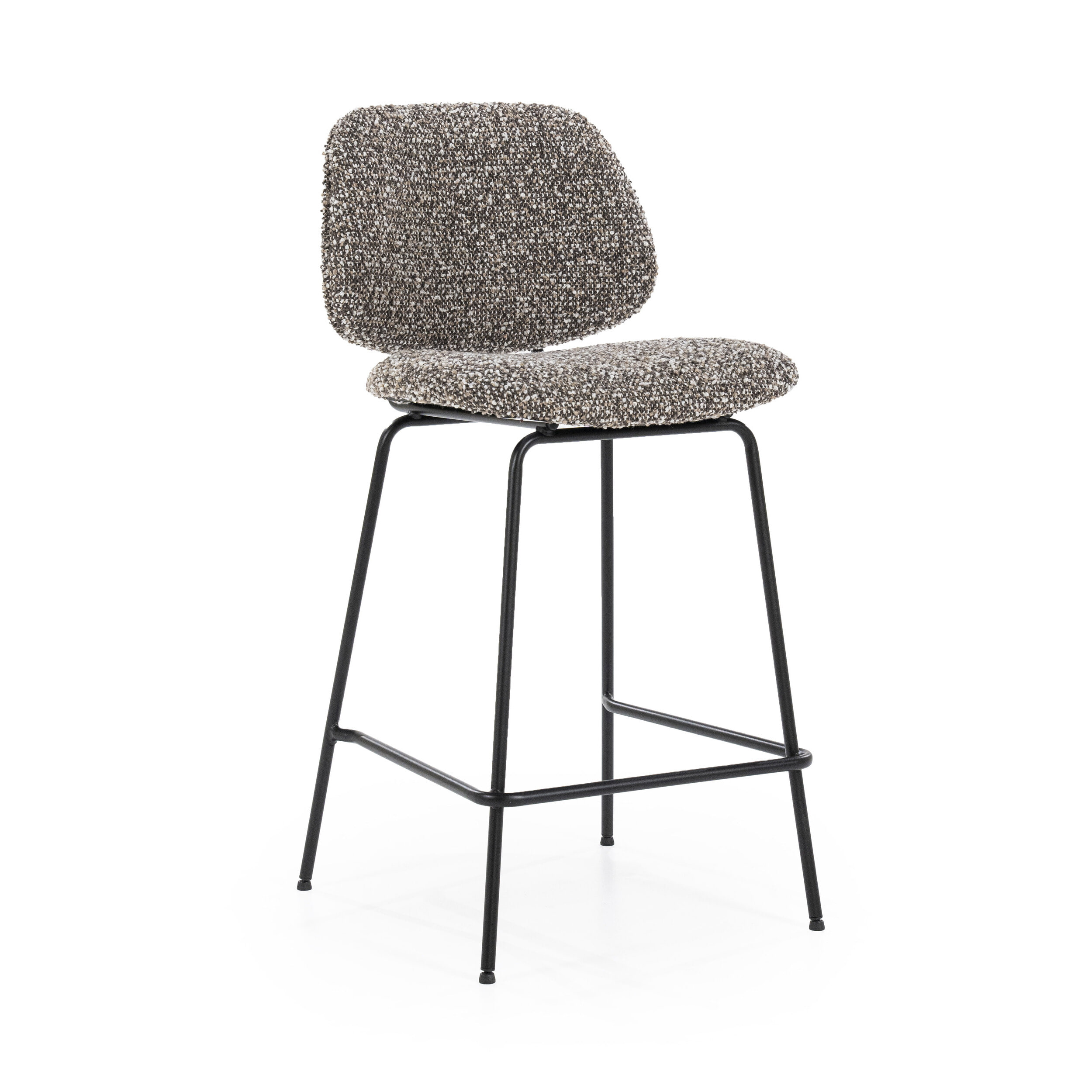 Eleonora Barstoel 'Jon' kleur Taupe (zithoogte 66cm) | Eleonora