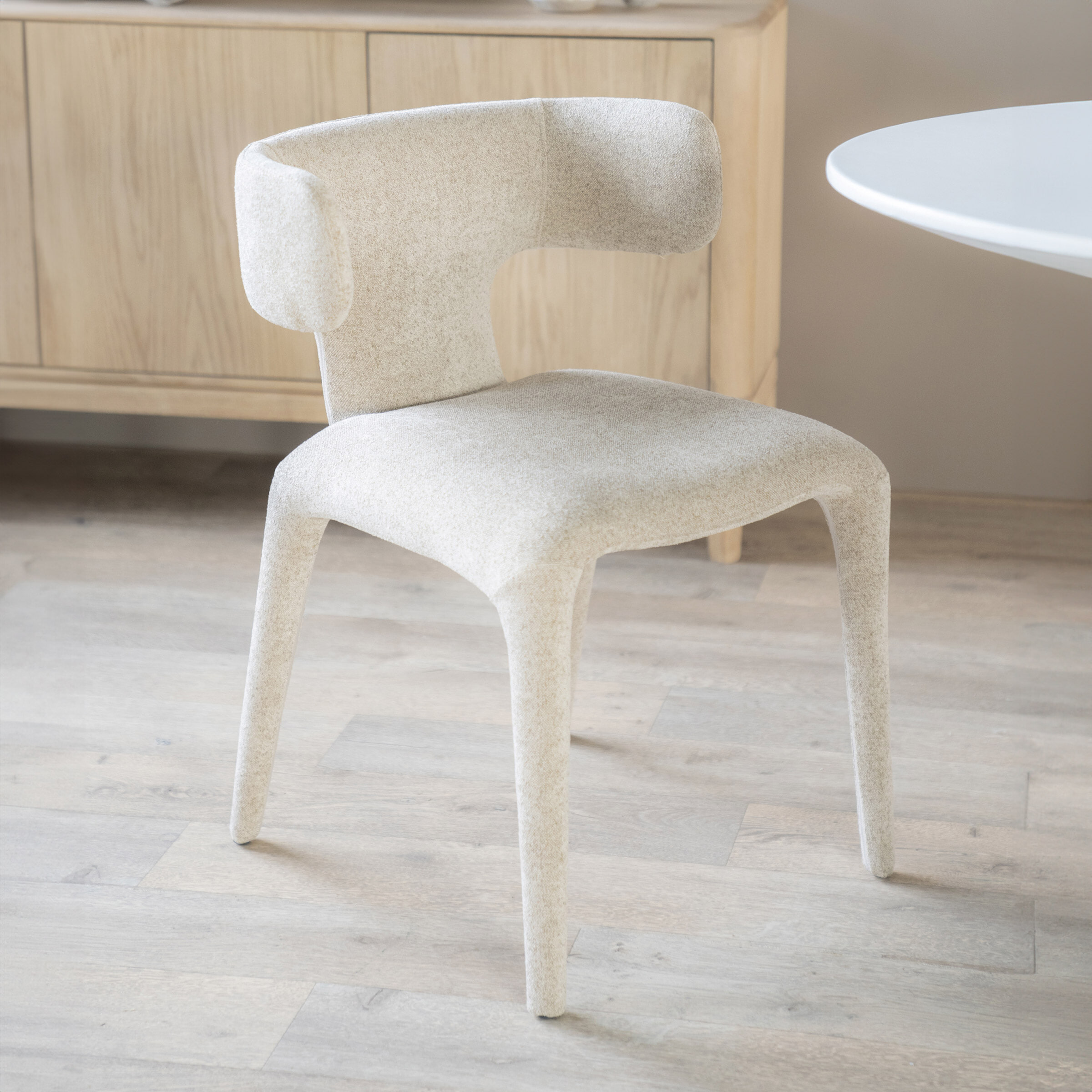 Eleonora Eetkamerstoel 'Dave' kleur Taupe | Eleonora