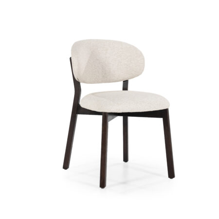 Eleonora Eetkamerstoel 'Mikky' kleur Beige/Bruin | Eleonora