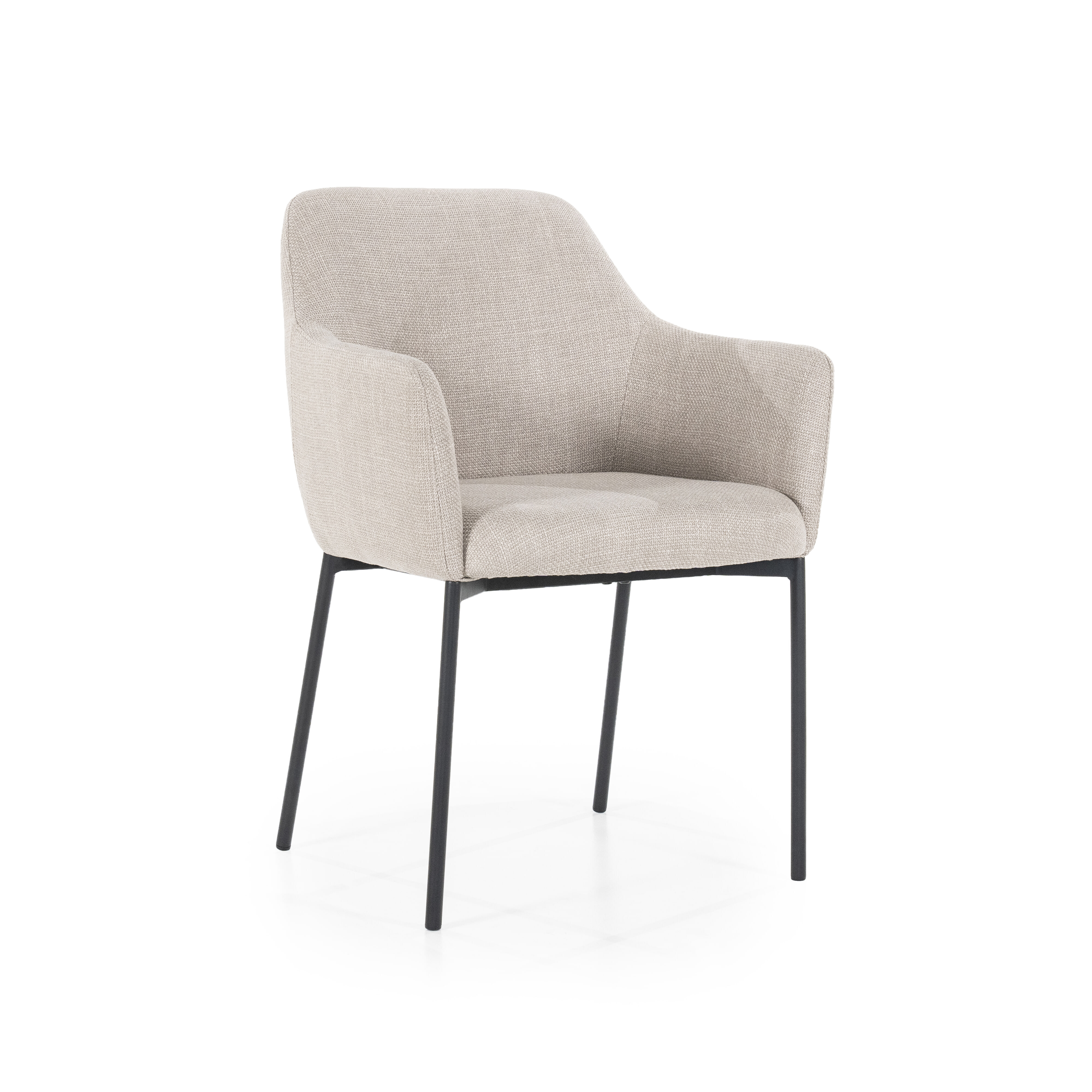 Eleonora Eetkamerstoel 'Paul' kleur Taupe | Eleonora