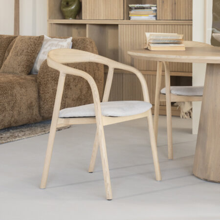 Eleonora Eetkamerstoel 'Rayven' kleur Naturel | Eleonora