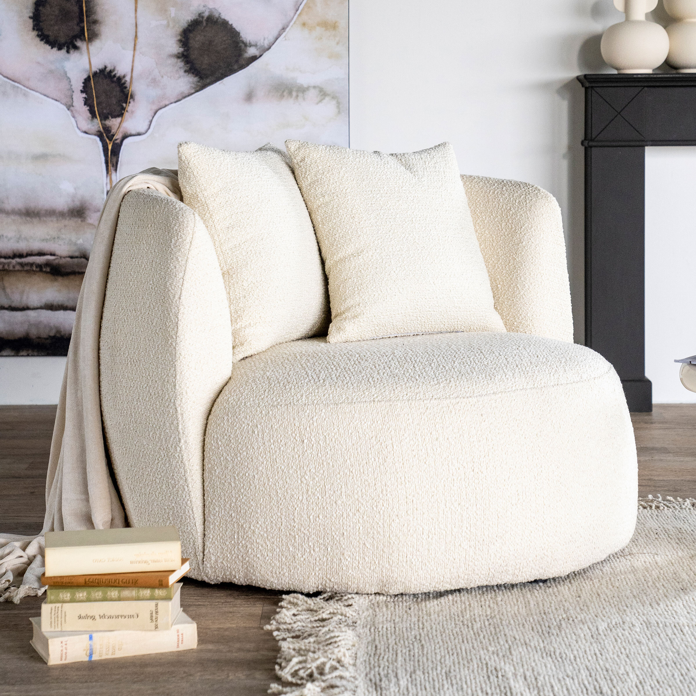 Eleonora Fauteuil 'Louis' Bouclé